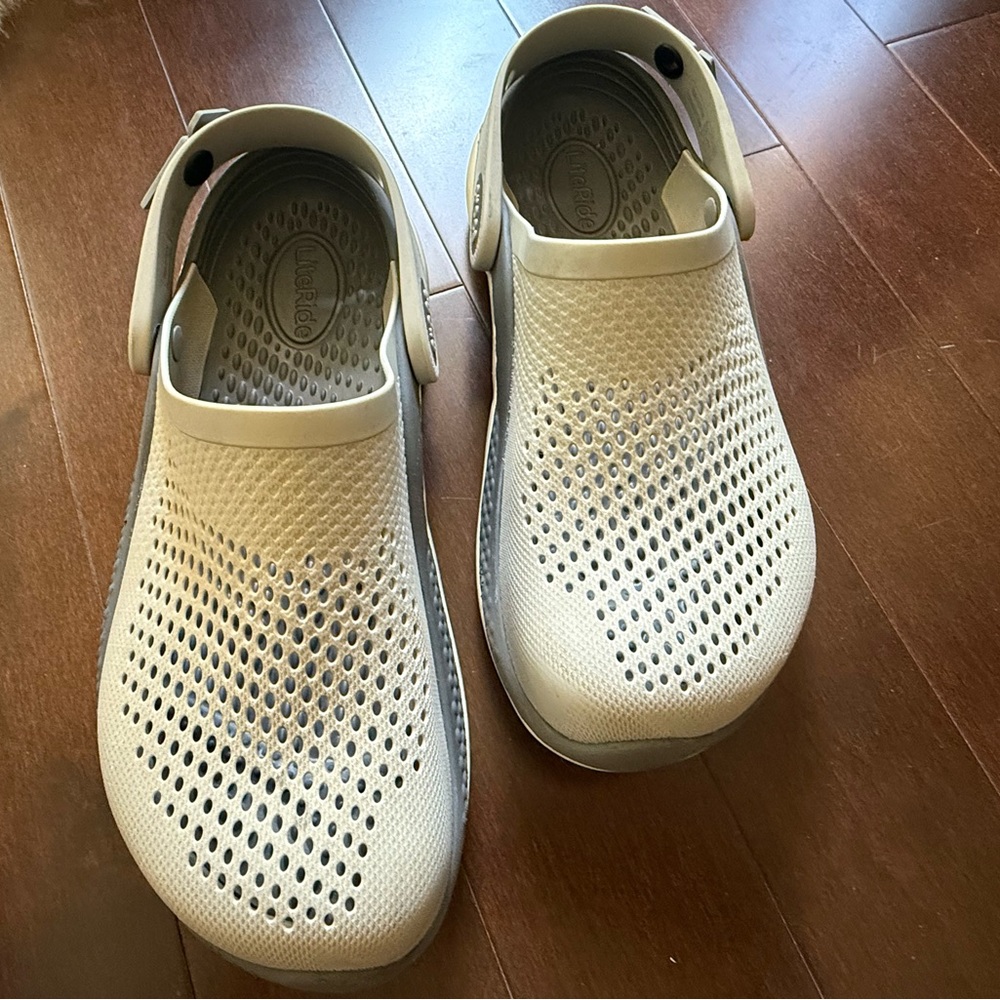 CROCS Shoes - 2 pair, one Black and one Gray - Picture 6 of 15